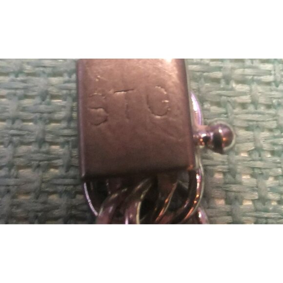 Vintage Sterling Silver Heart Link Bracelet by Airflex 1950s Jewelry 7.5" 13g - Picture 8 of 10